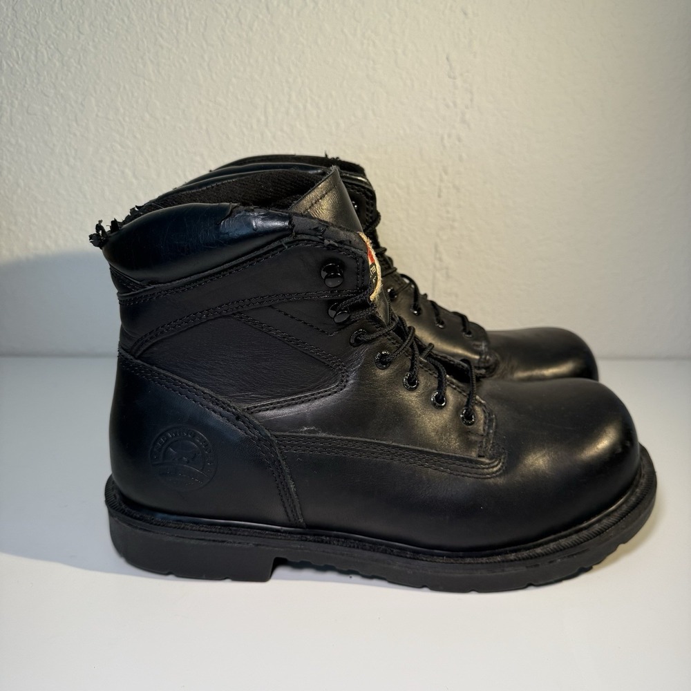 Irish Setter 83626 Farmington Black Leather Steel Toe Work Mens Boots Size 12 - Picture 8 of 12